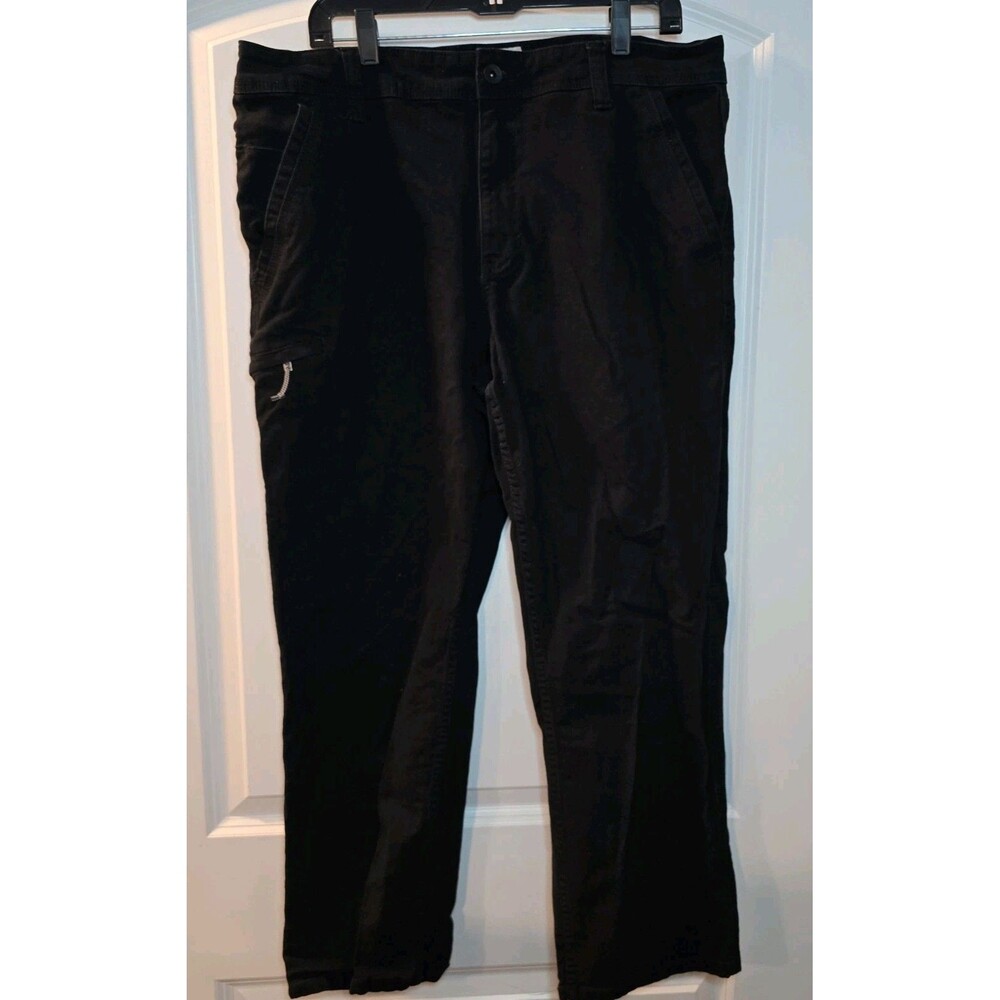 Weatherproof Vintage Flex Utility Pants Relaxed Fit Stretch Canvas Black 36×29